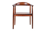 Walnut Wood Lowback Armchair