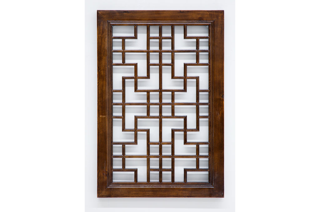 Custom Handcrafted Wood Panel /Wood Wall Hanging Brown - Threshold