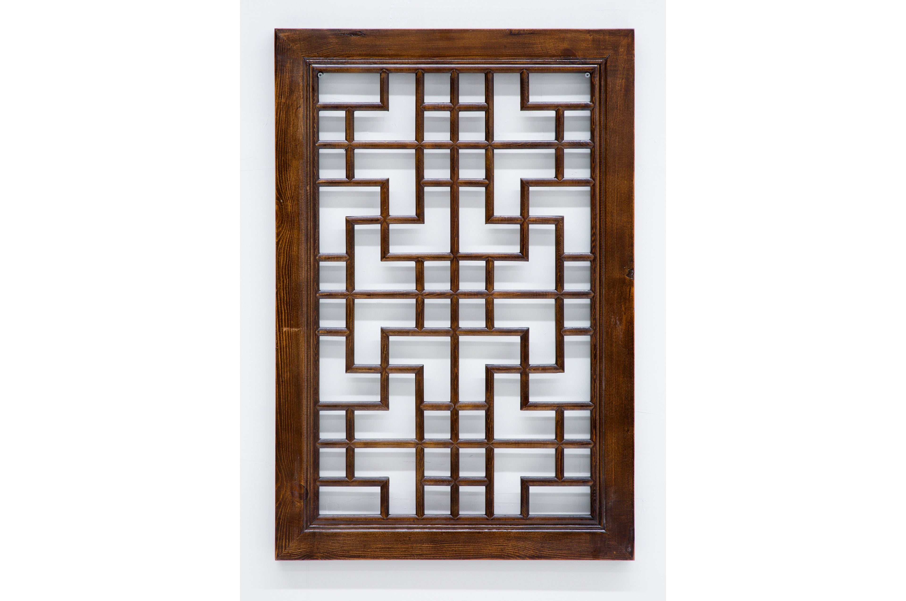 Custom Handcrafted Wood Panel /Wood Wall Hanging Brown - Threshold