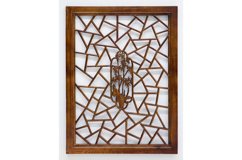 Custom Handcrafted Wood Panel / Wood Wall Hanging Brown - Threshold